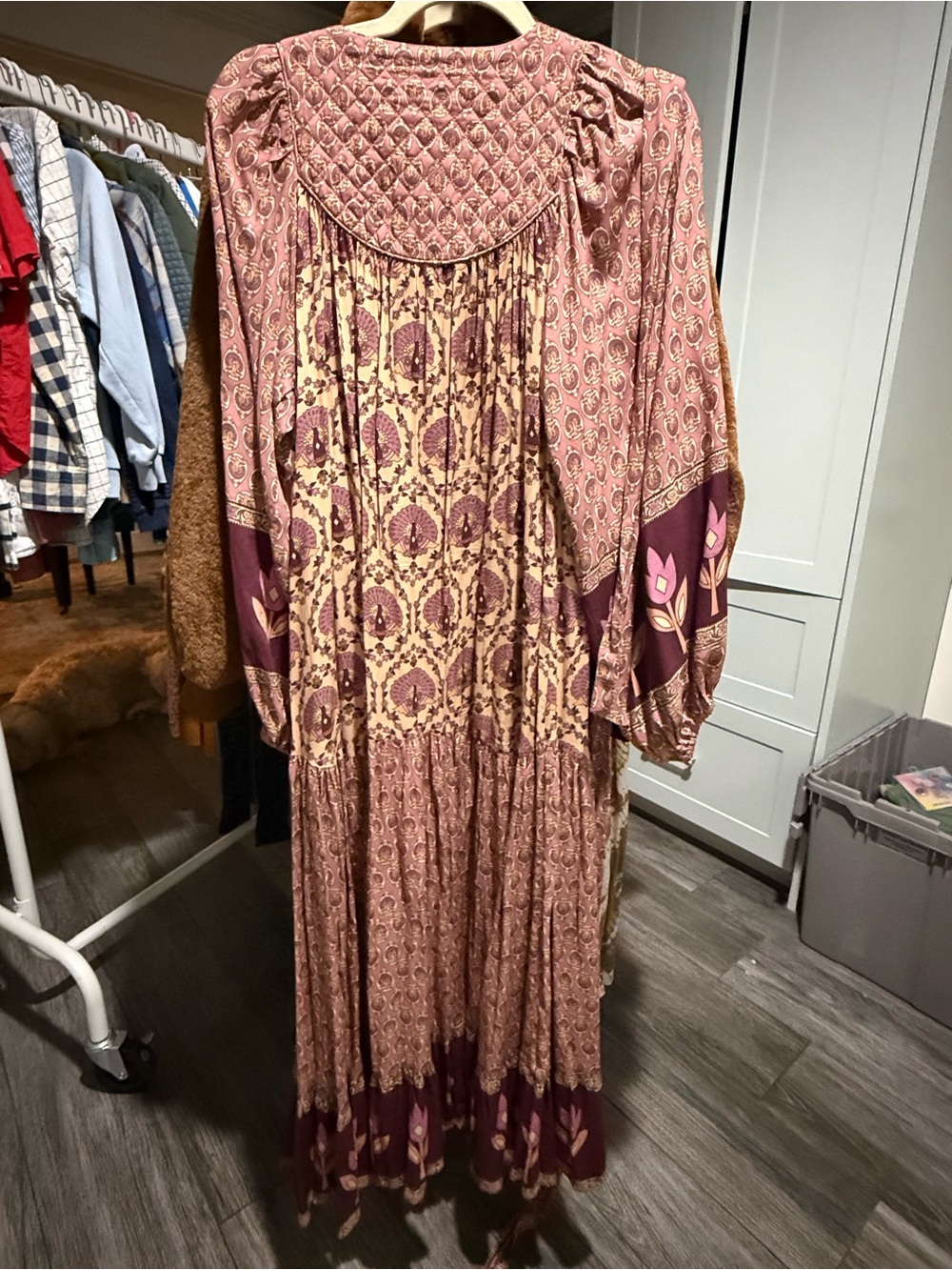 SPELL Chateau Boho Gown Maxi Dress Floral Paisley XS - Picture 8 of 9